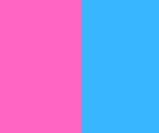 Pink is for girls and blue is for boys